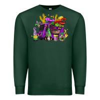 Sports Green mardi gras gnome truck Premium Sweatshirt - CowGirlArtShop