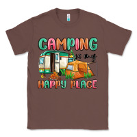 Chestnut camping is my happy place Classic Tee - MaliasSmallBusiness
