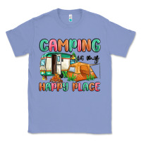 Colony Blue camping is my happy place Classic Tee - MaliasSmallBusiness