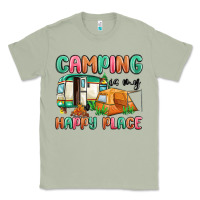 Matcha camping is my happy place Classic Tee - MaliasSmallBusiness