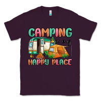Plum camping is my happy place Classic Tee - MaliasSmallBusiness