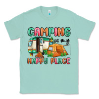 Seafoam camping is my happy place Classic Tee - MaliasSmallBusiness