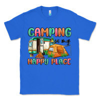 True Royal camping is my happy place Classic Tee - MaliasSmallBusiness
