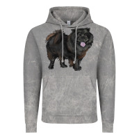Cloud Rock black chow chow Vintage Hoodie - RanaPortraitStore