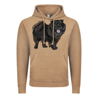 Black Chow Chow Vintage Hoodie | Teevron