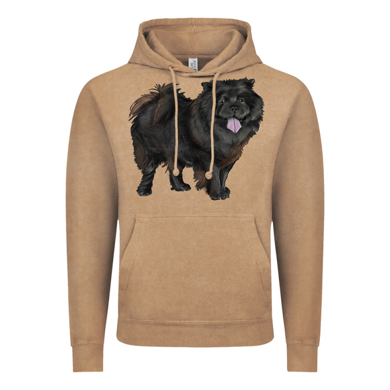 Black Chow Chow Vintage Hoodie by RanaPortraitStore | Teevron
