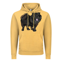 Vintage Mustard black chow chow Vintage Hoodie - RanaPortraitStore