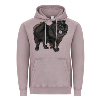 Vintage Zinc black chow chow Vintage Hoodie - RanaPortraitStore