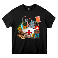Black nurse  summer Heavy Core Tee - AdoDesignShop