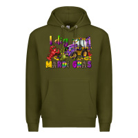 Army Green i dig mardi gras Premium Hoodie - CowGirlArtShop