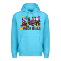 Ocean Blue i dig mardi gras Premium Hoodie - CowGirlArtShop