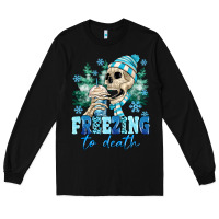 Black Freezing To Death Long Sleeve Tee - MaliasSmallBusiness
