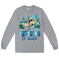 Heather Grey Freezing To Death Long Sleeve Tee - MaliasSmallBusiness