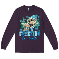 Plum Freezing To Death Long Sleeve Tee - MaliasSmallBusiness