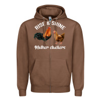 Chestnut Rise and Shine Mother Cluckers Zipper Hoodie - Bettercallsaul
