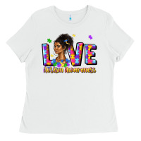 White love autism awareness Ladies Tee - JahusDesignShop