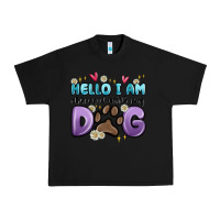 Black hello i am obsessed with my dog Urban Heavy Tee - MaliasSmallBusiness
