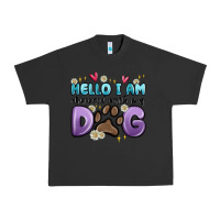 Pigment Black hello i am obsessed with my dog Urban Heavy Tee - MaliasSmallBusiness