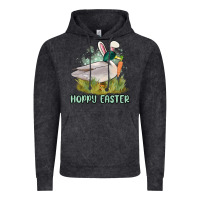 Vintage Black hoppy easter duck hunting Vintage Hoodie - MaliasSmallBusiness