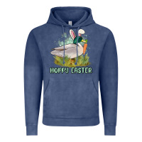 Vintage Denim hoppy easter duck hunting Vintage Hoodie - MaliasSmallBusiness