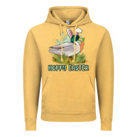 Vintage Mustard hoppy easter duck hunting Vintage Hoodie - MaliasSmallBusiness
