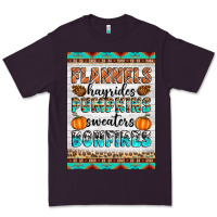 Plum Flannels Hayrides Pumpkins Sweaters Bonfires Premium Tee - Artiststas