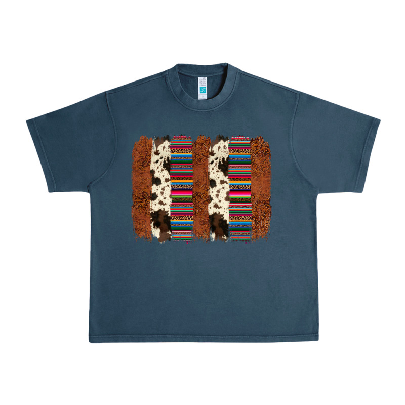 Serape Cowhide  Brushstroke Urban Heavy Tee by AdoDesignShop | Teevron