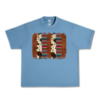 Pebble Blue serape cowhide  brushstroke Urban Heavy Tee - AdoDesignShop