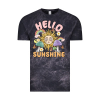 Cloud Black hello sunshine Vintage Tee - MaliasSmallBusiness