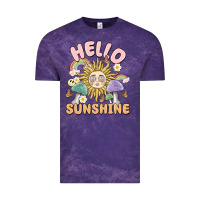 Cloud Purple hello sunshine Vintage Tee - MaliasSmallBusiness