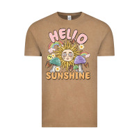 Vintage Coffee hello sunshine Vintage Tee - MaliasSmallBusiness