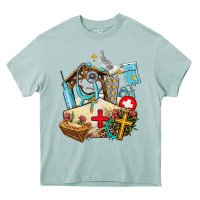 Arona nurse  cross and jesus Heavy Core Tee - AdoDesignShop