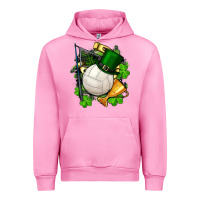 Fuchsia Pink st.patrick's day volleyball Urban Hoodie - FaDigitalArtStudio