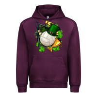 Mauve Wine st.patrick's day volleyball Urban Hoodie - FaDigitalArtStudio