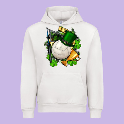 St.patrick's Day Volleyball Urban Hoodie Designed By Fadigitalartstudio