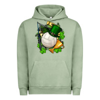 Pigment Oil Green st.patrick's day volleyball Urban Hoodie - FaDigitalArtStudio