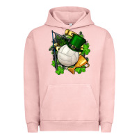 Pigment Salmon st.patrick's day volleyball Urban Hoodie - FaDigitalArtStudio