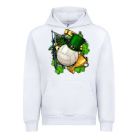 White st.patrick's day volleyball Urban Hoodie - FaDigitalArtStudio