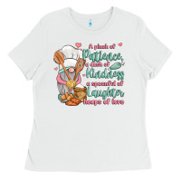 White a pinch of patience a dash of kindness a spoonful Ladies Tee - JahusDesignShop