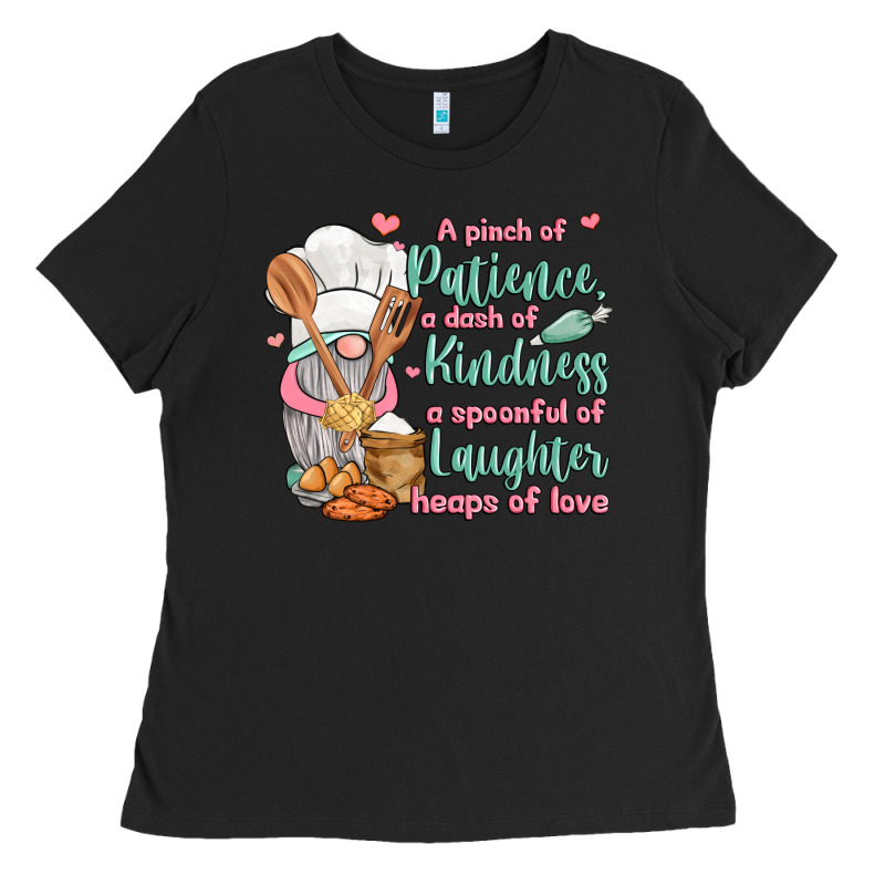 A Pinch Of Patience A Dash Of Kindness A Spoonful Ladies Tee by JahusDesignShop | Teevron