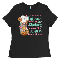 Black a pinch of patience a dash of kindness a spoonful Ladies Tee - JahusDesignShop