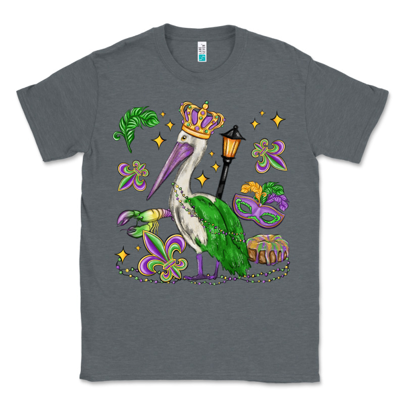 Mardi Gras Pelican Classic Tee by MaliasSmallBusiness | Teevron