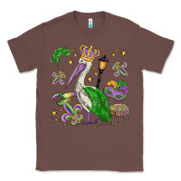 Chestnut mardi gras pelican Classic Tee - MaliasSmallBusiness