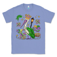Colony Blue mardi gras pelican Classic Tee - MaliasSmallBusiness