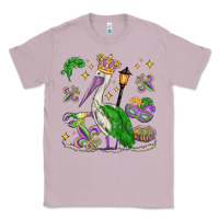 Lilac mardi gras pelican Classic Tee - MaliasSmallBusiness