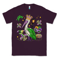 Plum mardi gras pelican Classic Tee - MaliasSmallBusiness
