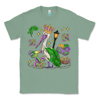 Sage mardi gras pelican Classic Tee - MaliasSmallBusiness
