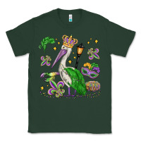 Sports Green mardi gras pelican Classic Tee - MaliasSmallBusiness