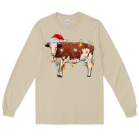 Mushroom Christmas cow Long Sleeve Tee - MaliasSmallBusiness
