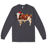 Smoke Christmas cow Long Sleeve Tee - MaliasSmallBusiness